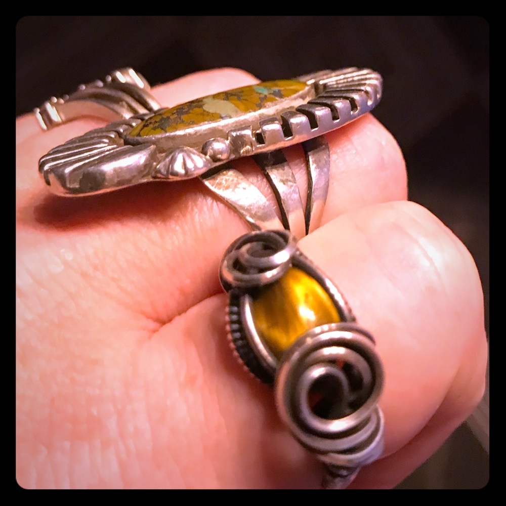 Wire wrapped tigers eye 👁